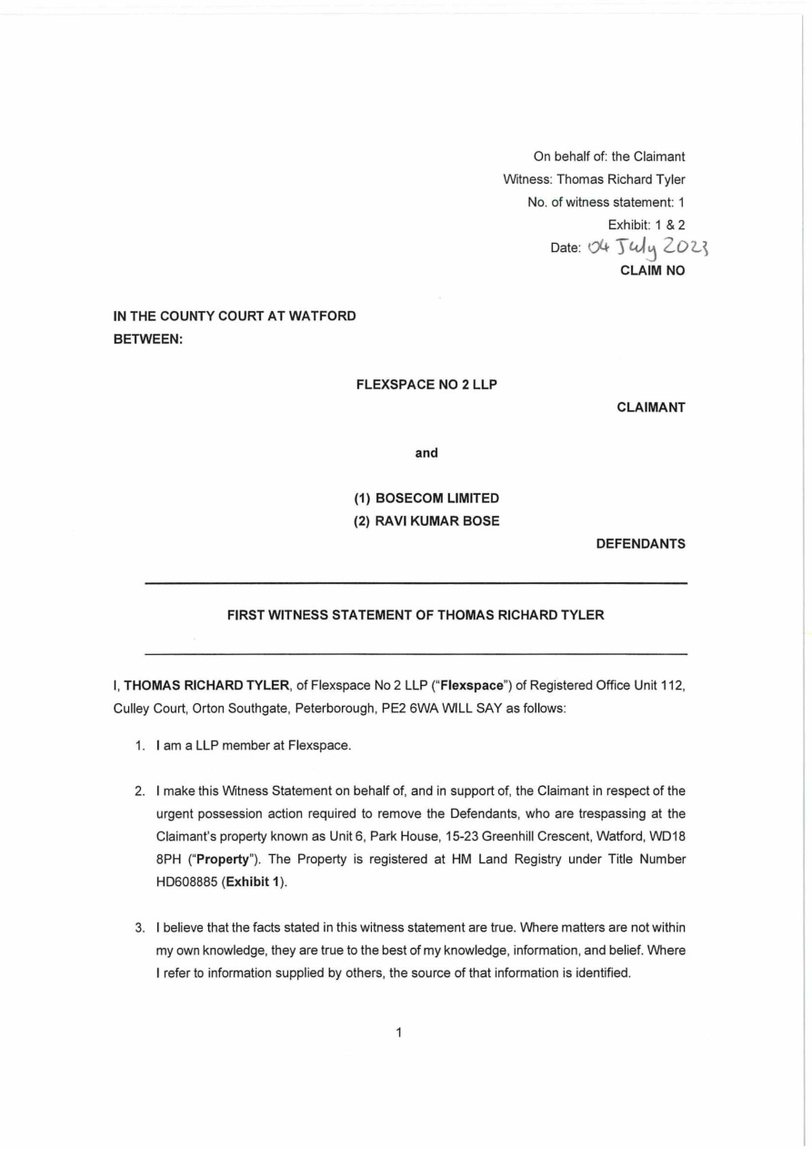 Preview: Tom Tyler witness statement (signed)